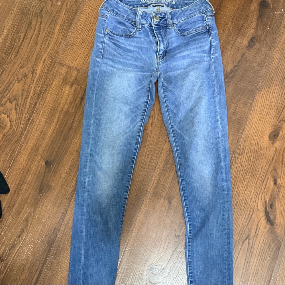 American Eagle Outfitters Women's Medium Blue Skinny Jeans